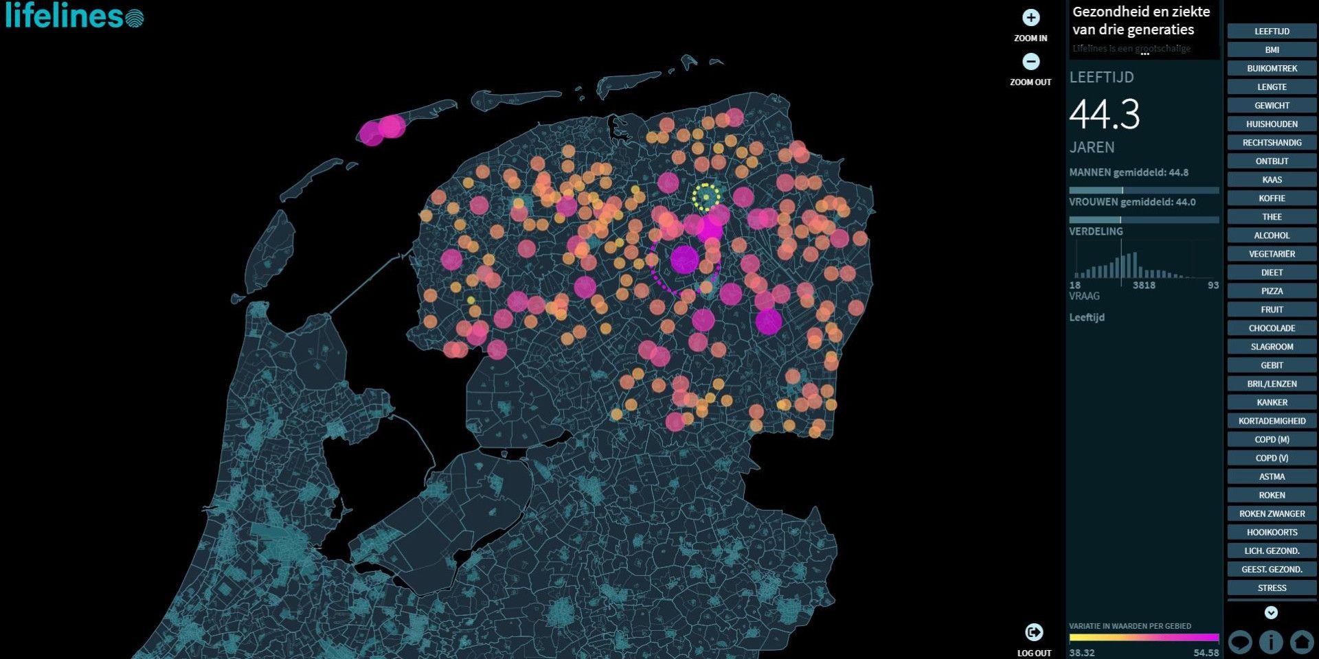 interactieve kaart Noord-Nederland